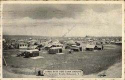 Large East Side Camp Ground at Roy Carpenter Beach Postcard