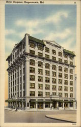 View of Hotel Dagmar Hagerstown, MD Postcard Postcard