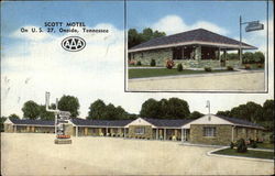 Scott Motel and Restaurant Postcard