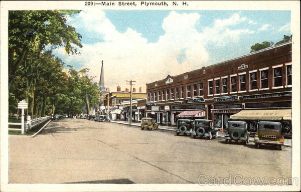 View Of Main Street Plymouth, Nh