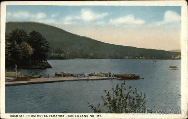 Bald Mt. from Hotel Veranda, Haines Landing Rangeley, ME