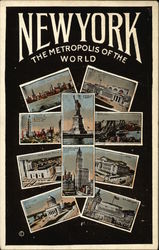 New York - The Metropolis of the World Postcard