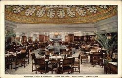 Marshall Field & Company, Store for Men, Men's Grill, Sixth Floor Chicago, IL Postcard Postcard