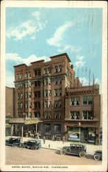 Street View of the Hotel Savoy on Euclid Avenue Cleveland, OH Postcard Postcard