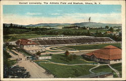 Cornell University: The Athletic Field and Stadium Ithaca, NY Postcard Postcard