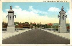 View of Third Street Bridge Postcard