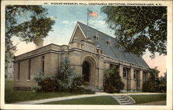 Higgins Memorial Hall at Chautauqua Institution New York Postcard Postcard