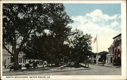 View of North Boulevard Postcard