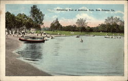 Swimming Pool at Audubon Park Postcard