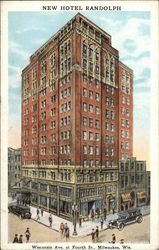 New Hotel Randolph Milwaukee, WI Postcard Postcard