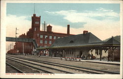 New York Central Railroad Station Little Falls, NY Postcard Postcard