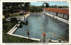 Lithia swimming pool, Health Springs Postcard