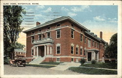 Street View of Elks' Home Postcard