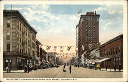 Main Street, looking North from Lady Street Postcard