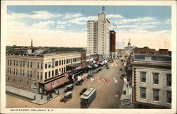 Birds Eye View of Main Street Postcard