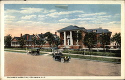 Street View of the Columbia Hospital Postcard