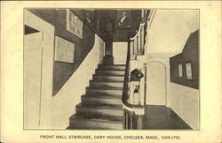 Front Hall Staircase, Cary House Postcard