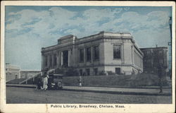 Public Library, Broadway Postcard