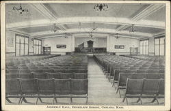 Assembly Hall at Shurtleff School Chelsea, MA Postcard Postcard