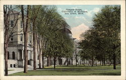 Campus Scene at the University of Michigan Postcard