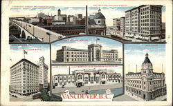 Greetings from Vancouver British Columbia Canada Postcard Postcard