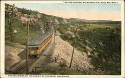 The Columbian on the summit of the Rocky Mountains Railroad (Scenic) Postcard Postcard