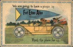 We are going to have a picnic in Fort Ethan Allen Essex Junction, VT Postcard Postcard