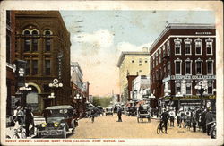 Berry Street, Looking West from Calhoun Postcard