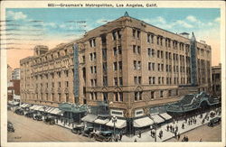 Street View of Grauman's Metropolitan Los Angeles, CA Postcard Postcard