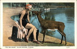 The Two Dears Silver Springs, FL Postcard Postcard