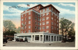 Street View of Hotel Ware Postcard