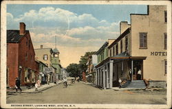 View of Second Street, Looking West Postcard