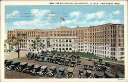 Five Million Dollar Hospital, University of Michigan Postcard