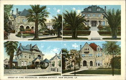 Garden District - Group of Fine Residences Postcard