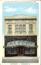 C. A. Schnack Jewelry Co Alexandria, LA Postcard Postcard