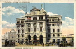 Produce Exchange Havana, Cuba Postcard Postcard