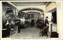 Vault Department, Hibernia Bank & Trust Company Postcard