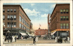 View of Fourth Street, South from Main Postcard