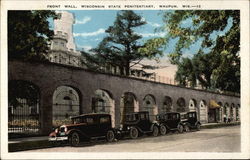 Wisconsin State Penitentiary - Front Wall Waupun, WI Postcard Postcard