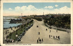 Bird's Eye View of the Boulevard at City Point Postcard