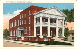 Street View of Elk's Club, No. 372 Postcard