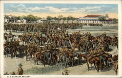 US Cavalry Review Postcard