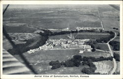 Aerial View of Sanatorium Norton, KS Postcard Postcard