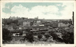 Aerial View of Wholesale District Postcard