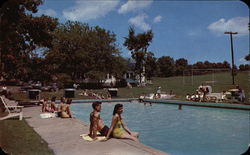 Mountain Lake House - Swimming Pool Marshalls Creek, PA Postcard Postcard