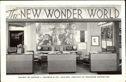 The New Wonder World, Exhibit of George L. Shuman & Co., Chicago, Century of Progress Exposition Postcard