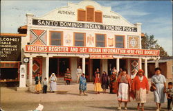 Santo Domingo Indian Trading Post Santo Domingo Pueblo, NM Postcard Postcard