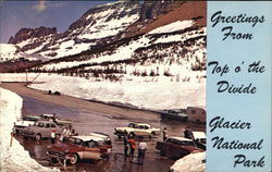 Greetings From Top O' the Divide Glacier National Park Postcard Postcard