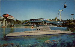 Disneyland - Submarine Ride in Tomorrowland Postcard Postcard