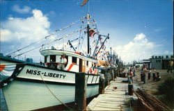 Shrimp Boats for the Blessing of the Fleet Boats, Ships Postcard Postcard